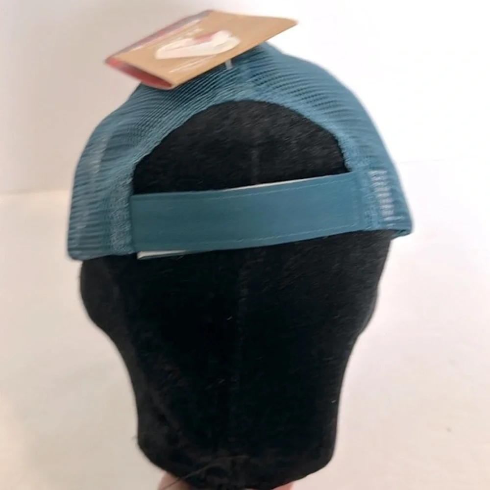 Arcadia Trail logo dog trucker hat girl pink and blue XL/XXL